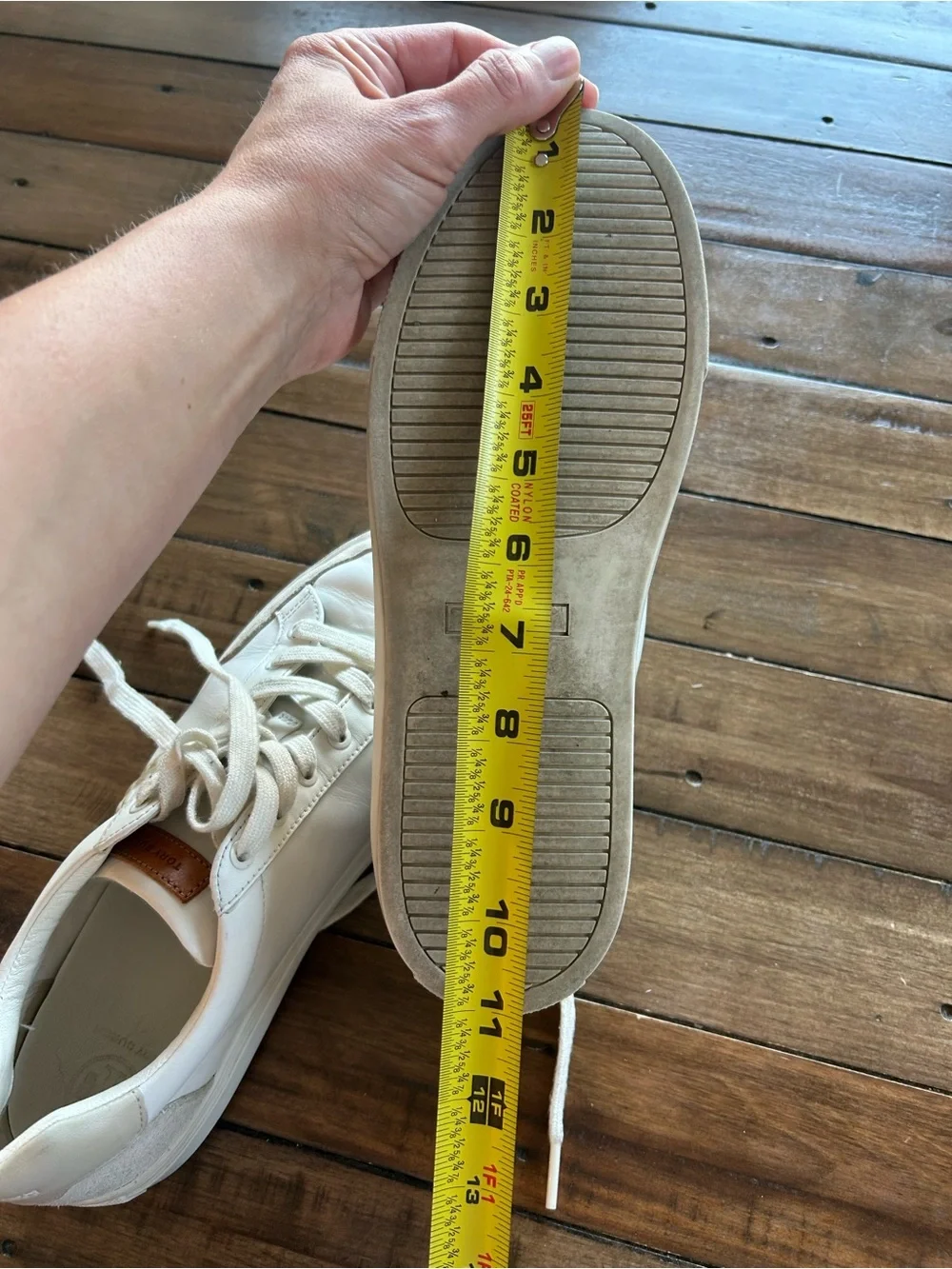 Tory Burch Bari Nappa Colorblock White Sneakers 9.5